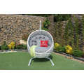 Elegant Synthetic Rattan Hammock - Swing Chair With Round Shape For Outdoor Garden Patio Wicker Furniture